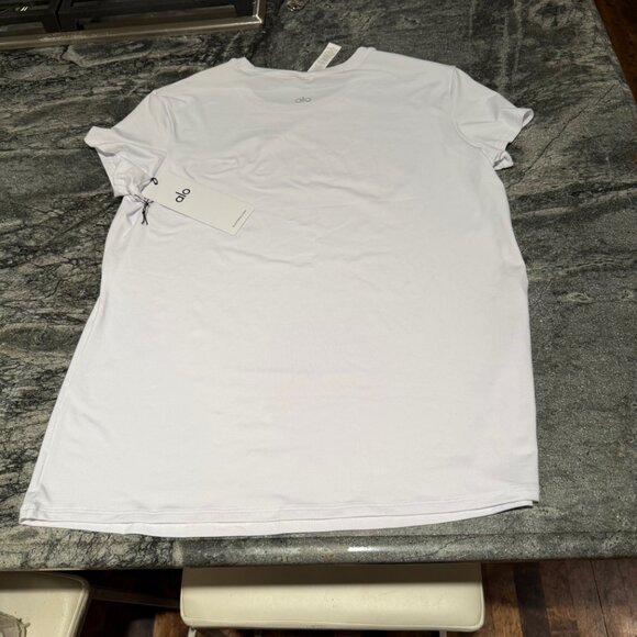 Alosoft Finesse Tee in WHITE size LARGE NEW WITH TAGS NWT - Picture 5 of 6